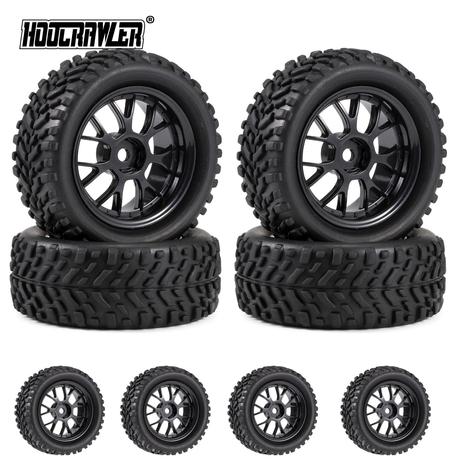 Model Kit Tamiya - 4PCS 76mm 1.9 inch Off Road