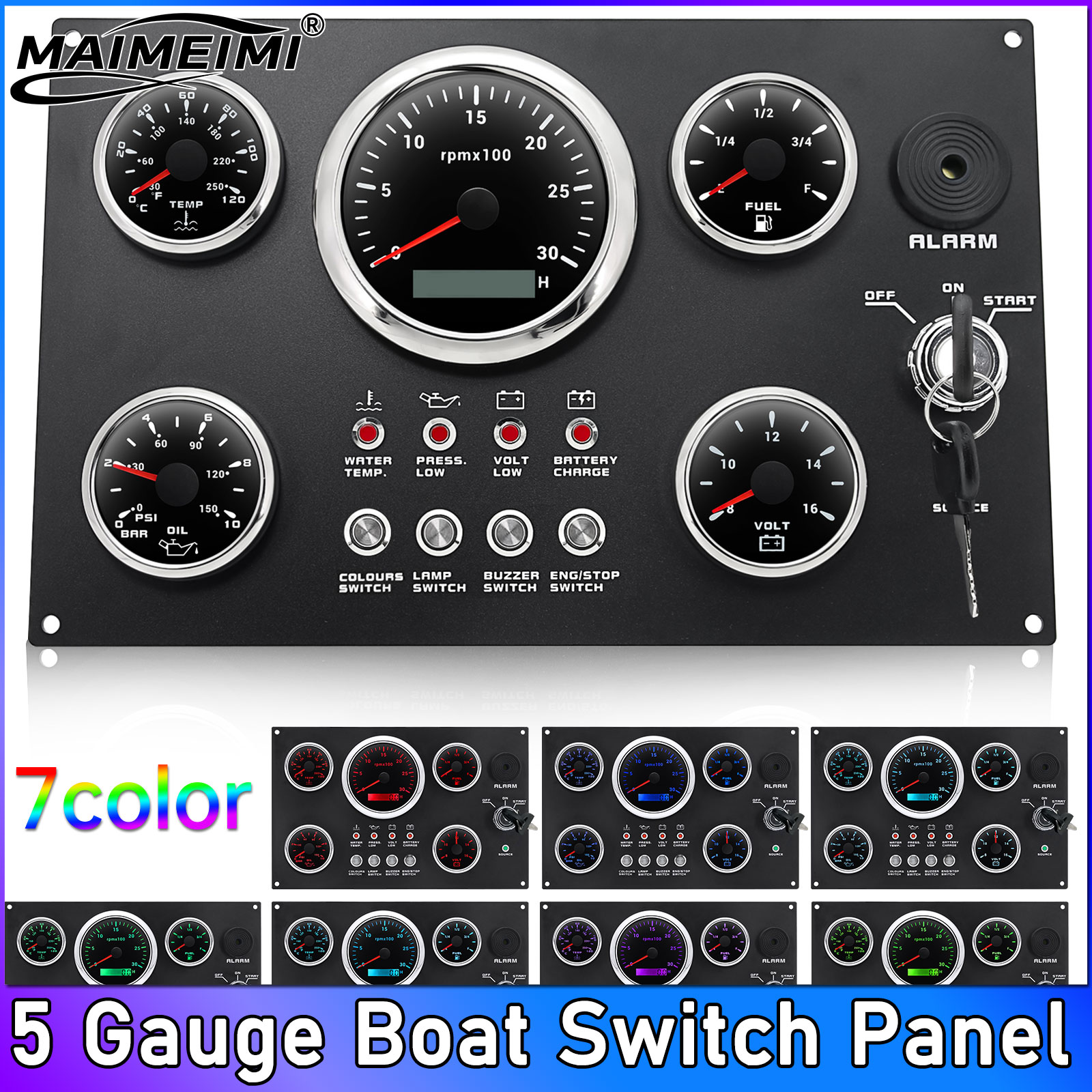 Panel Line Marker - 5 Gauge Boat Switch Panel Waterproof