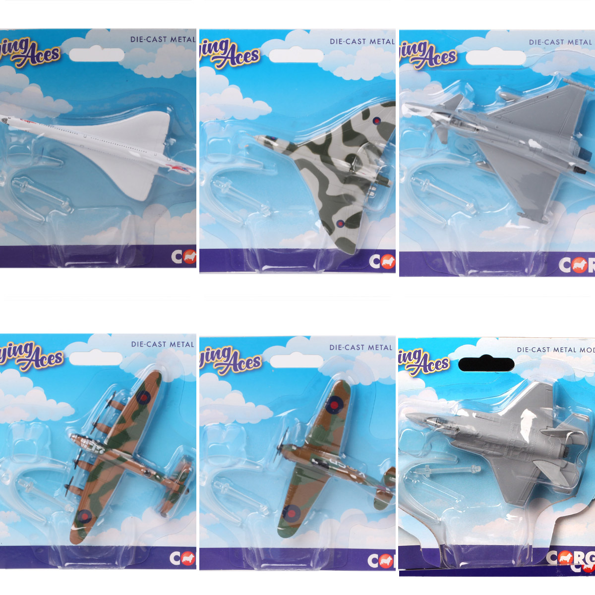 Model Kit Spitfire - 10cm/4Inch Corgi Avro Lancaster Vulcan Concorde