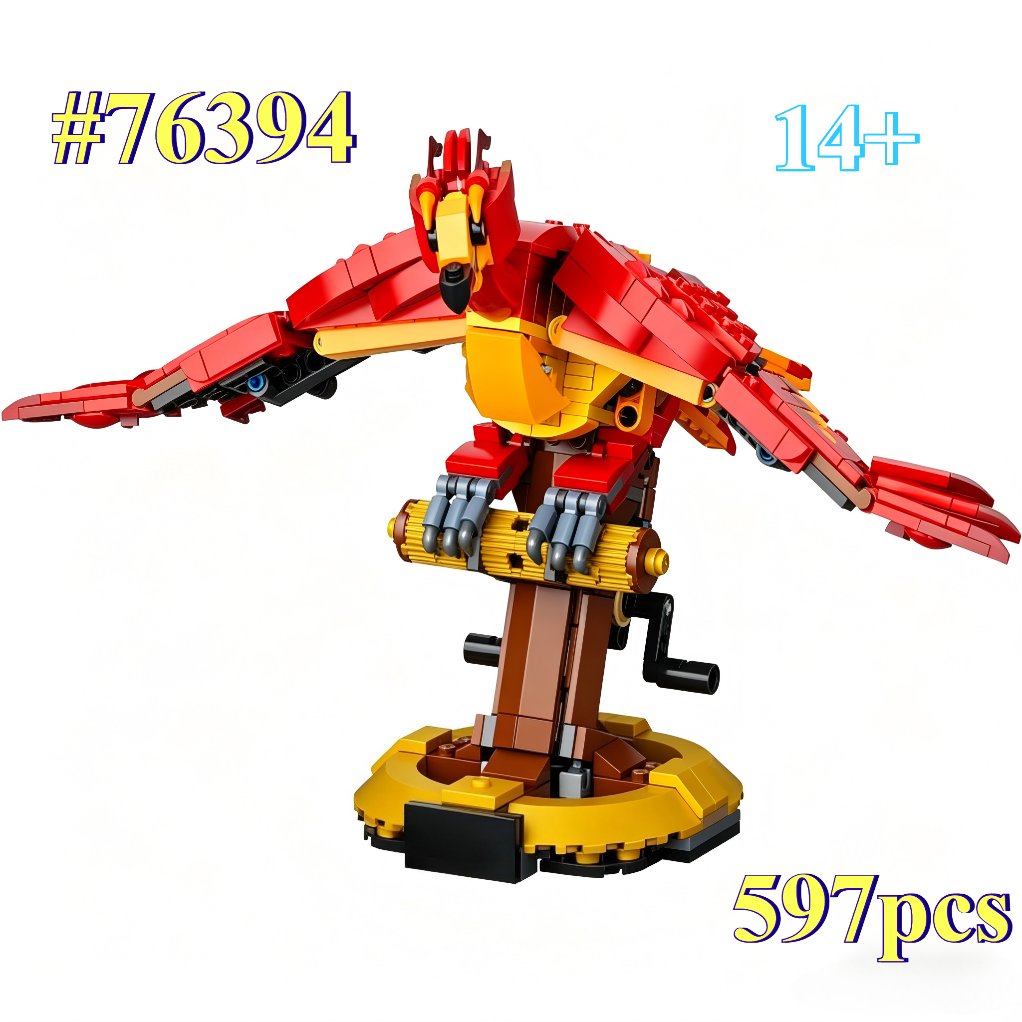 Model Kit Lego - Elegant Red Phoenix Model 76394 Building