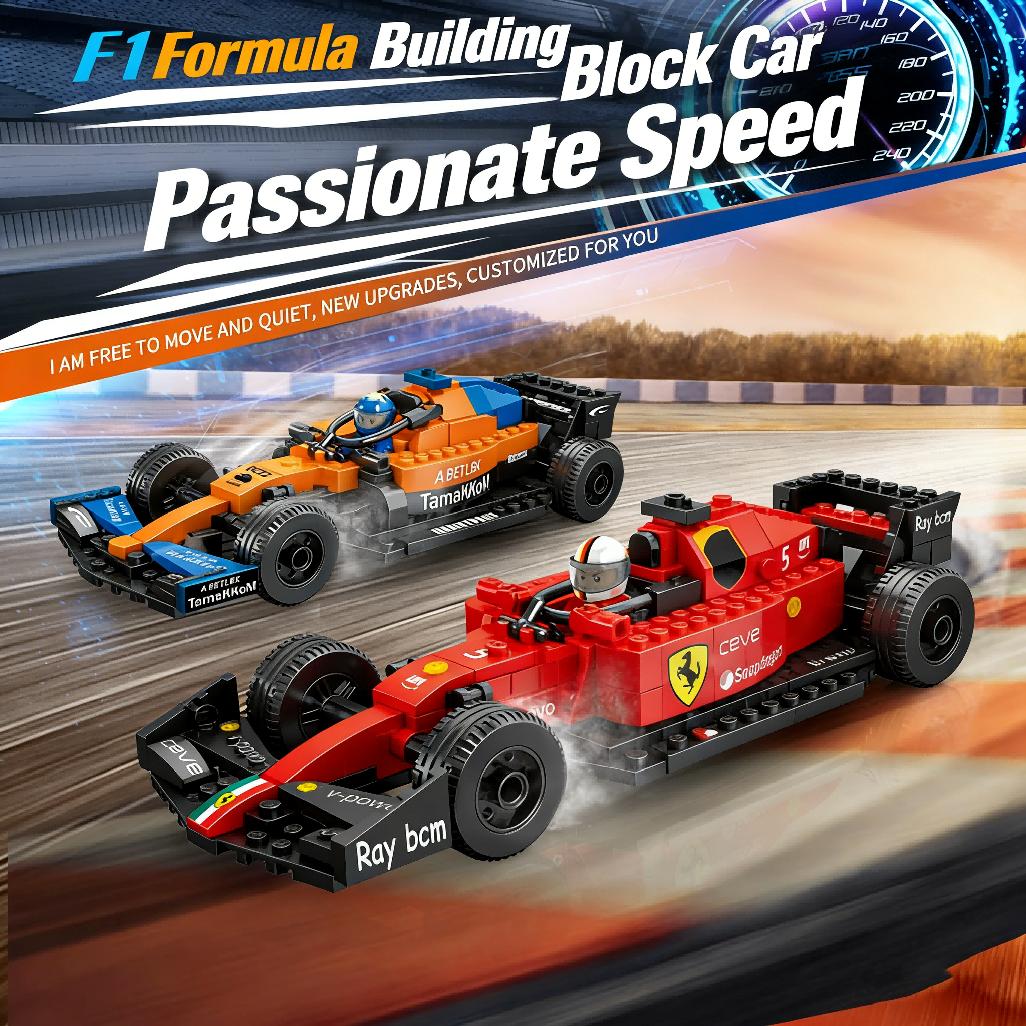 Model Kit F1 - MJ BLOCK Speed Rally Racing City
