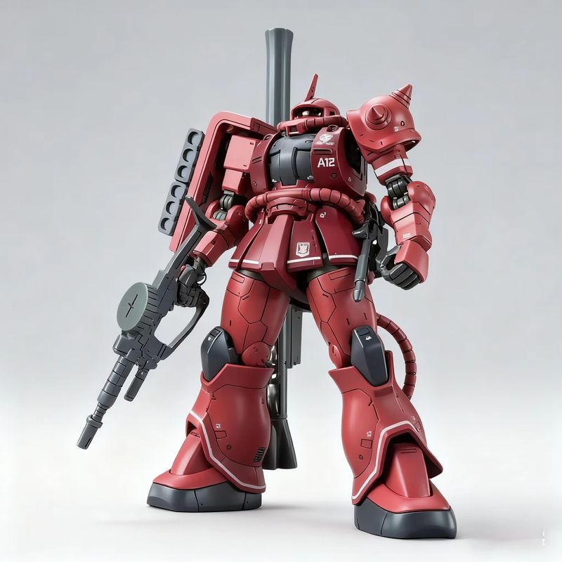Model Kit Zaku - HG 1/144 GTO Char's Red Comet