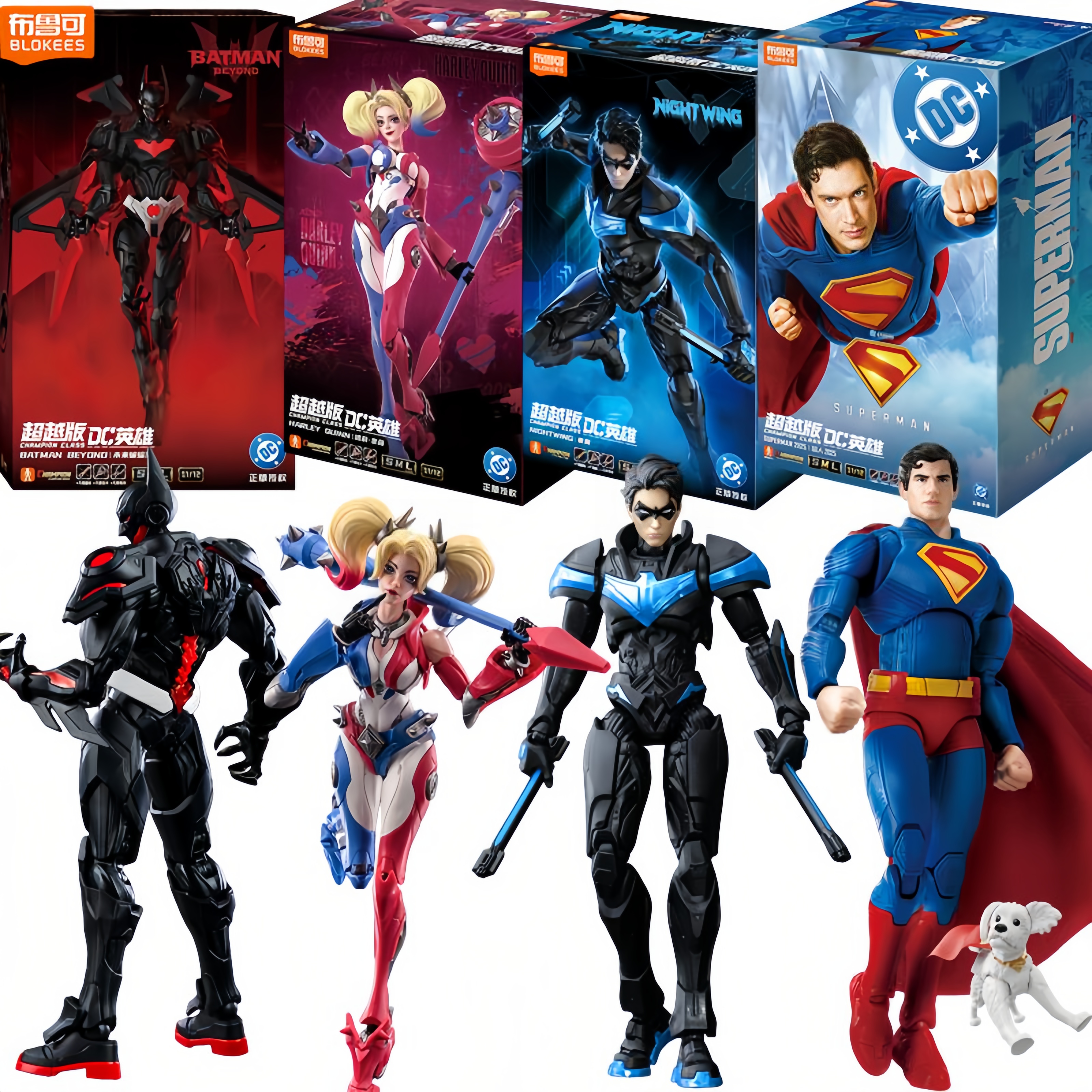 Model Kit Harley Quinn - Blokees DC Action Figure Set Nightwing