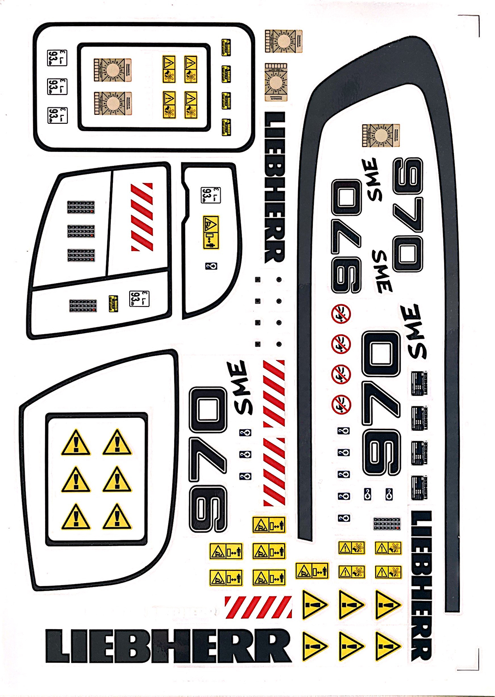 Model Kit Excavator - K970 Upgraded Sticker Metal Model Fitting