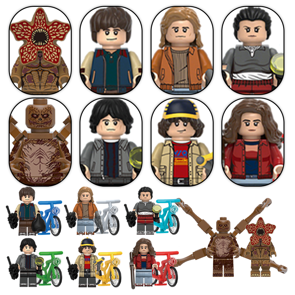 Model Kit Lego - 8Pcs/Set The Horror TV Dustin Mike