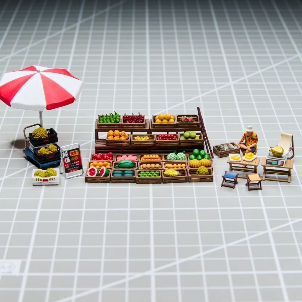 Kicarmod 1/64 Fruit Stand Mode - огляд і ціна Model Kit Toy