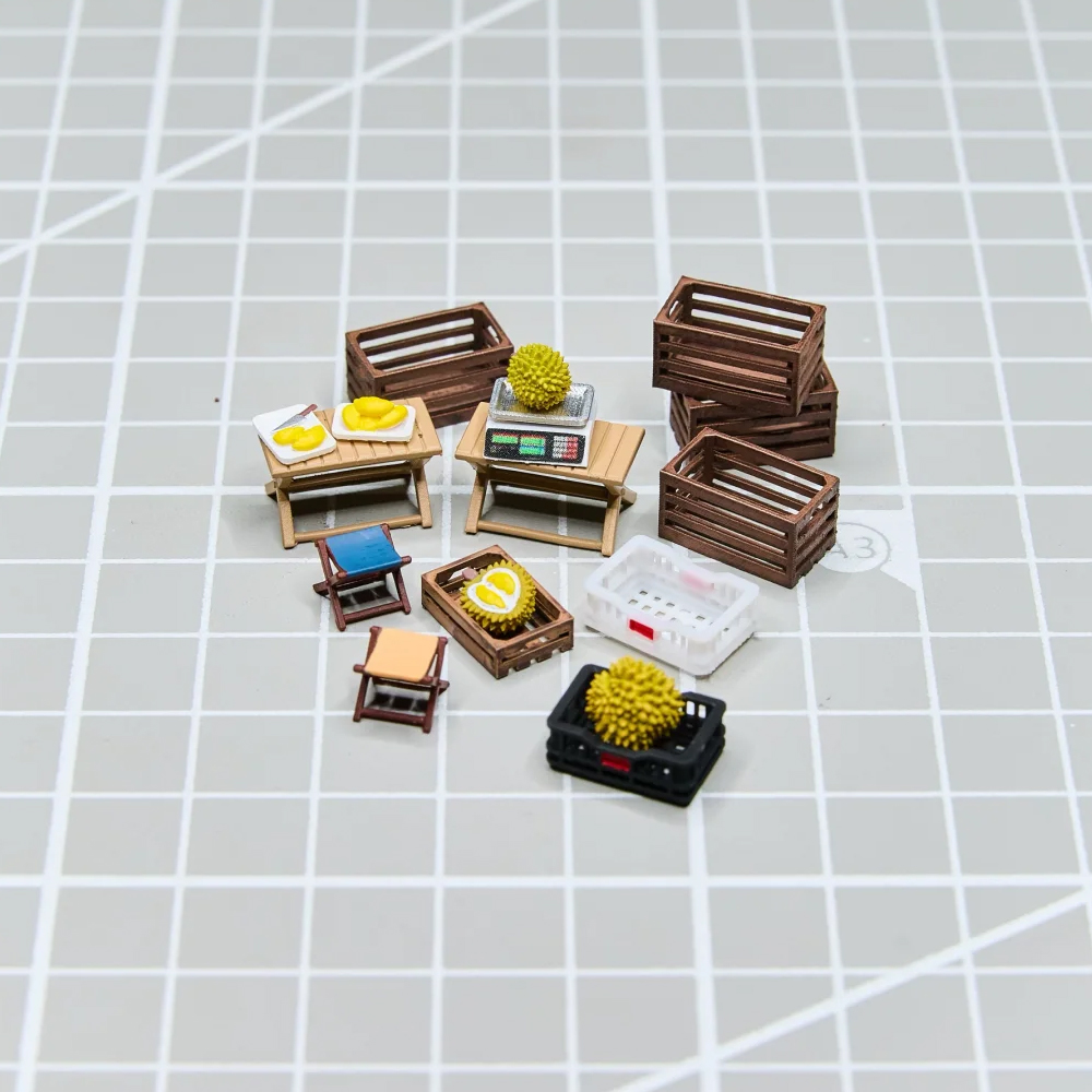 Kicarmod 1/64 Fruit Stand Mode - огляд і ціна Model Kit Toy