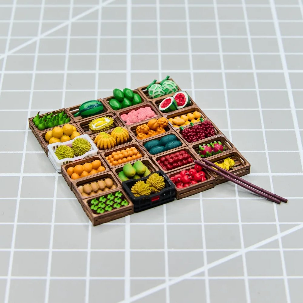 Kicarmod 1/64 Fruit Stand Mode - огляд і ціна Model Kit Toy