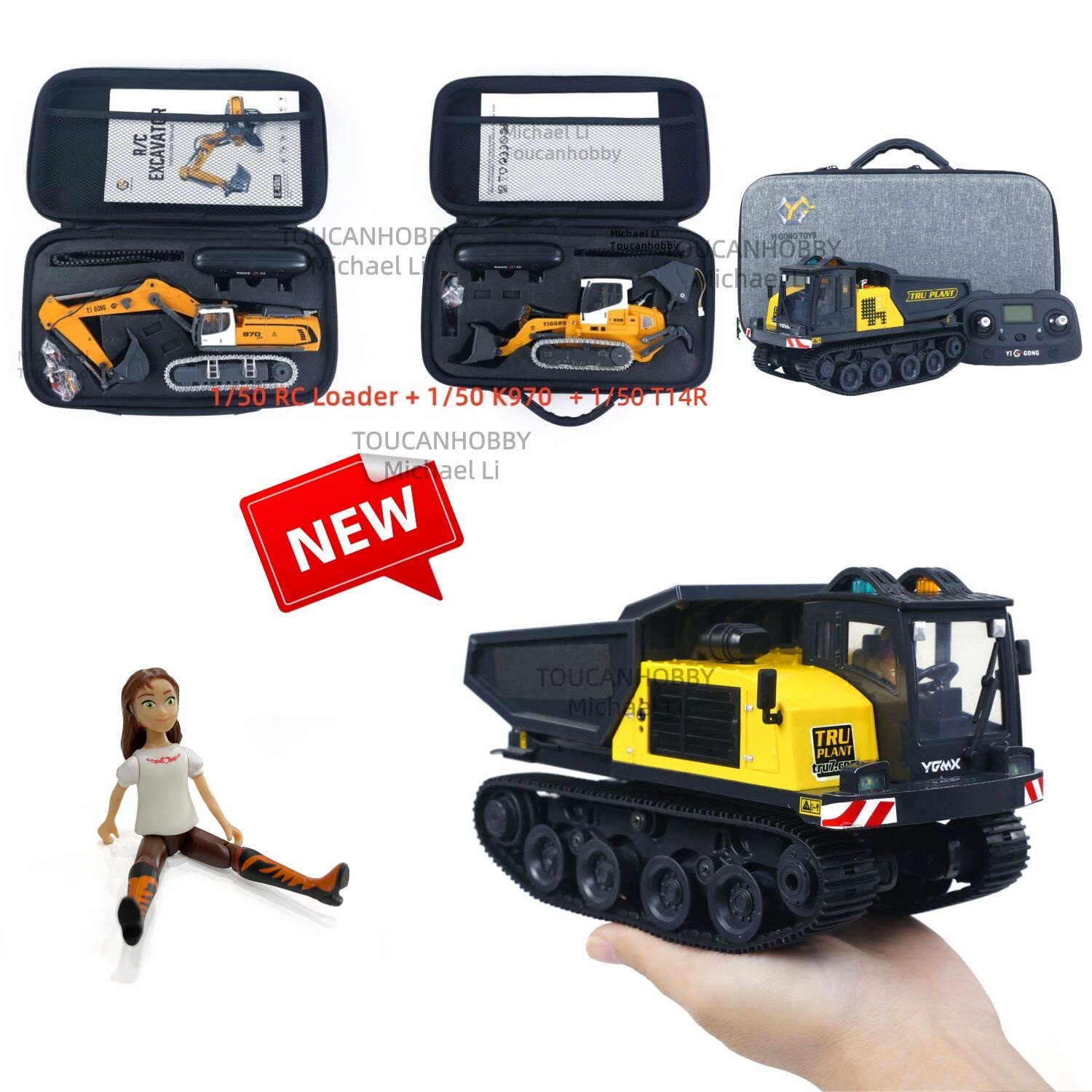 New 1/50 T14R RC Dumper K970 R - огляд і ціна Model Kit Excavator