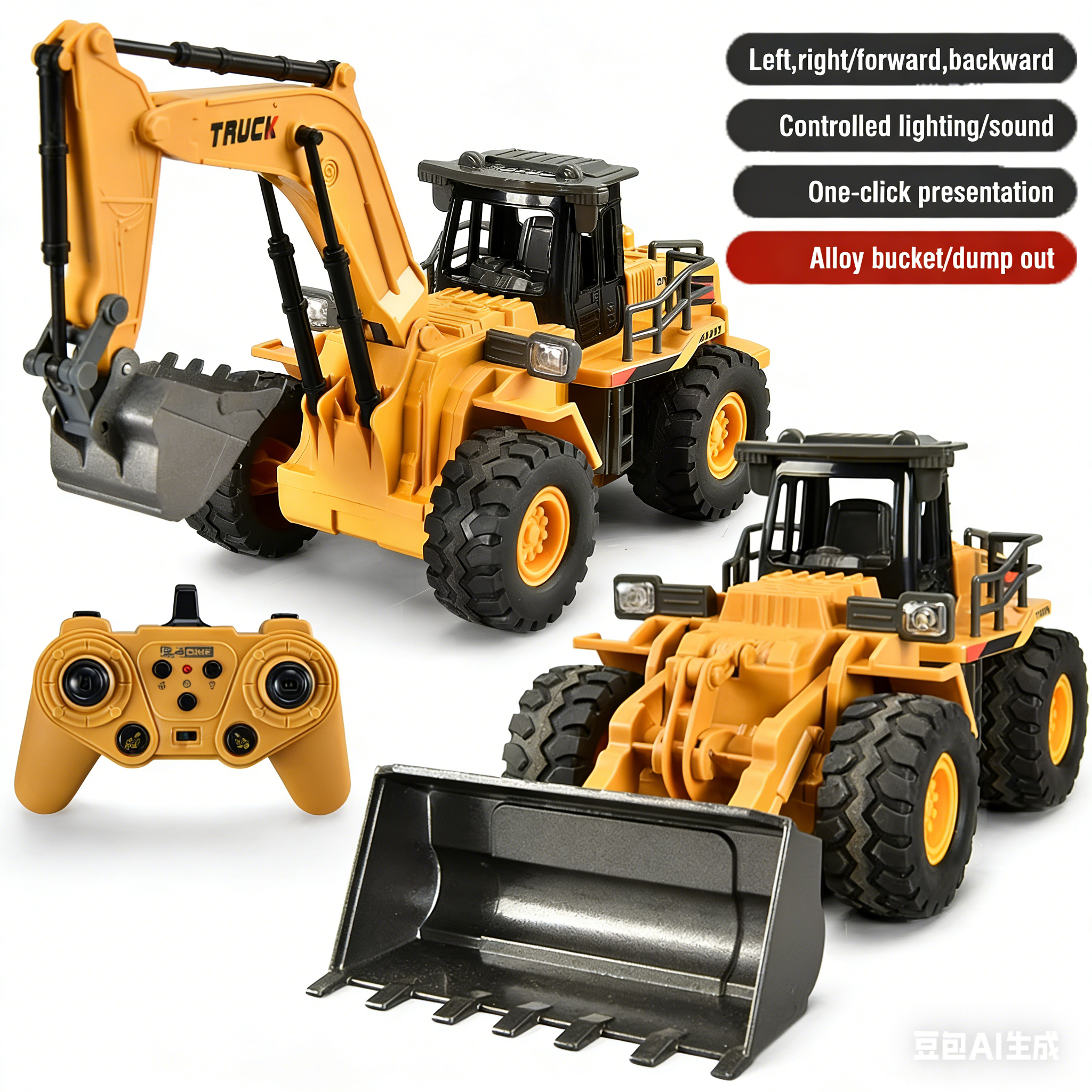 2.4G Alloy Remote Control Exca - огляд і ціна Model Kit Excavator