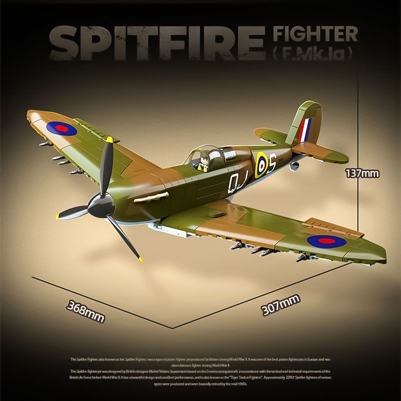 Building block assembled milit - огляд і ціна Model Kit Spitfire