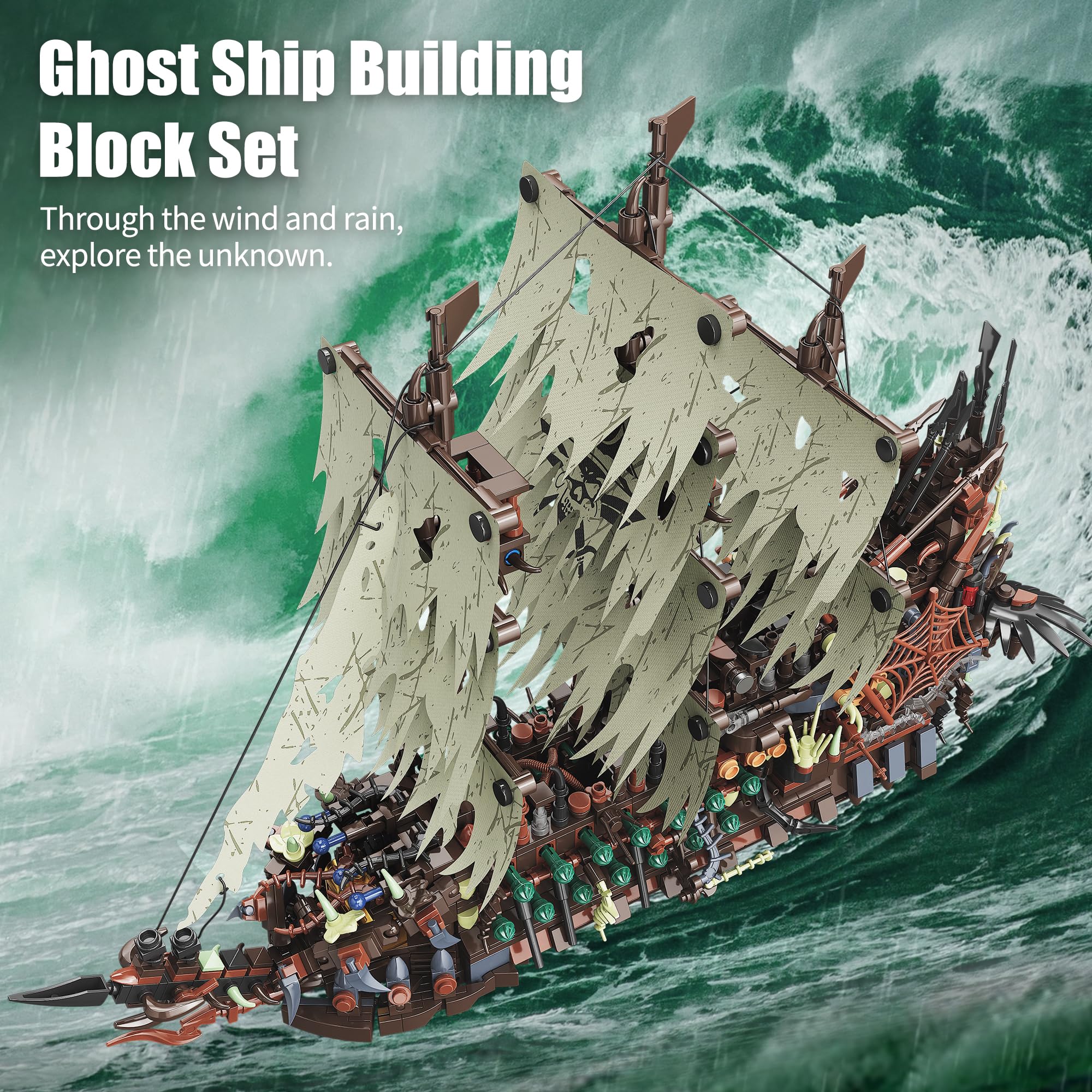 2159PCS Pirate Ship Building K - огляд і ціна Model Kit U Boat