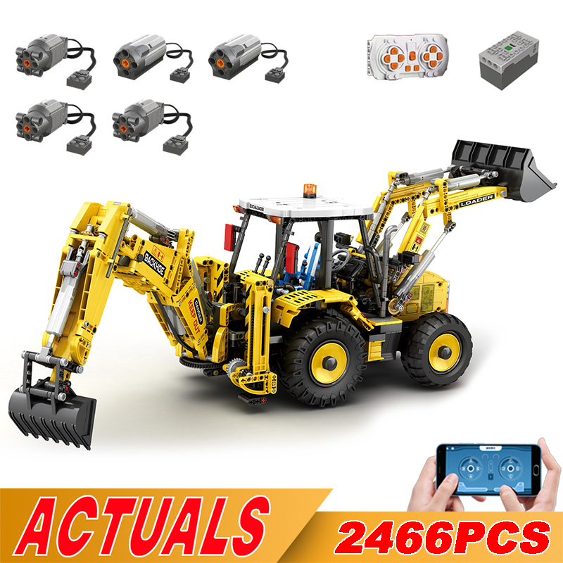 NEW 2466pcs Bulldozer Excavato - огляд і ціна Model Kit Excavator
