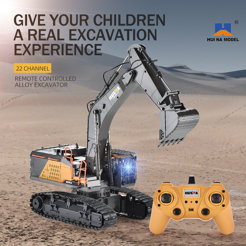 HUINA 1592 Alloy Excavator Tru - огляд і ціна Model Kit Excavator