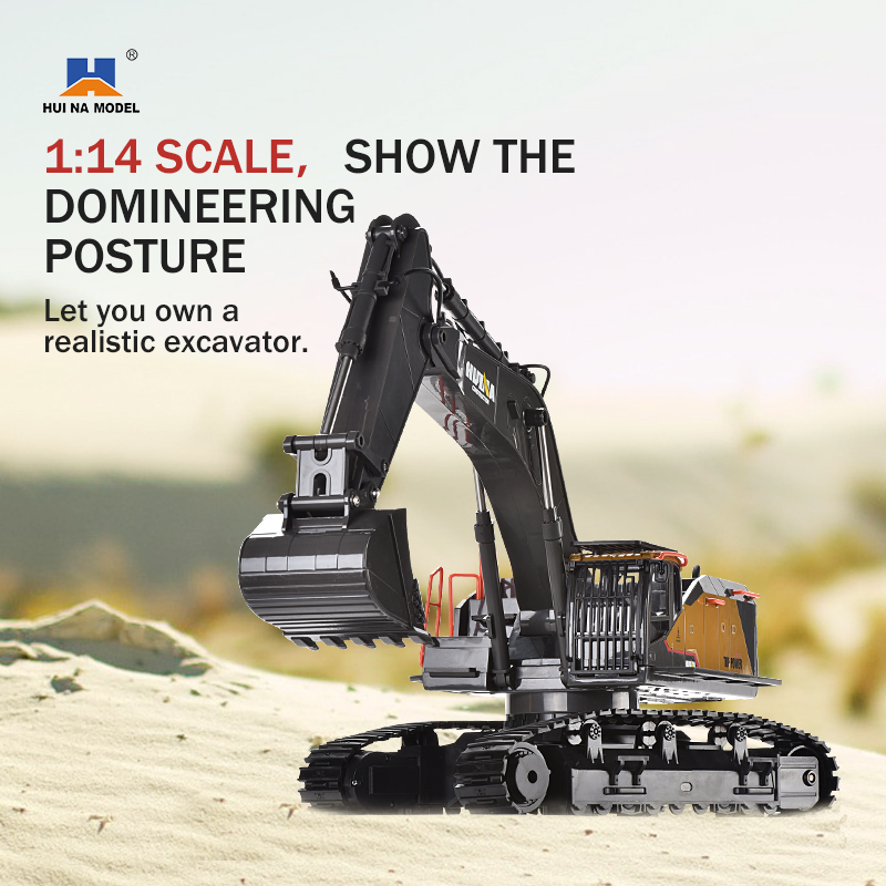 HUINA 1592 Alloy Excavator Tru - огляд і ціна Model Kit Excavator