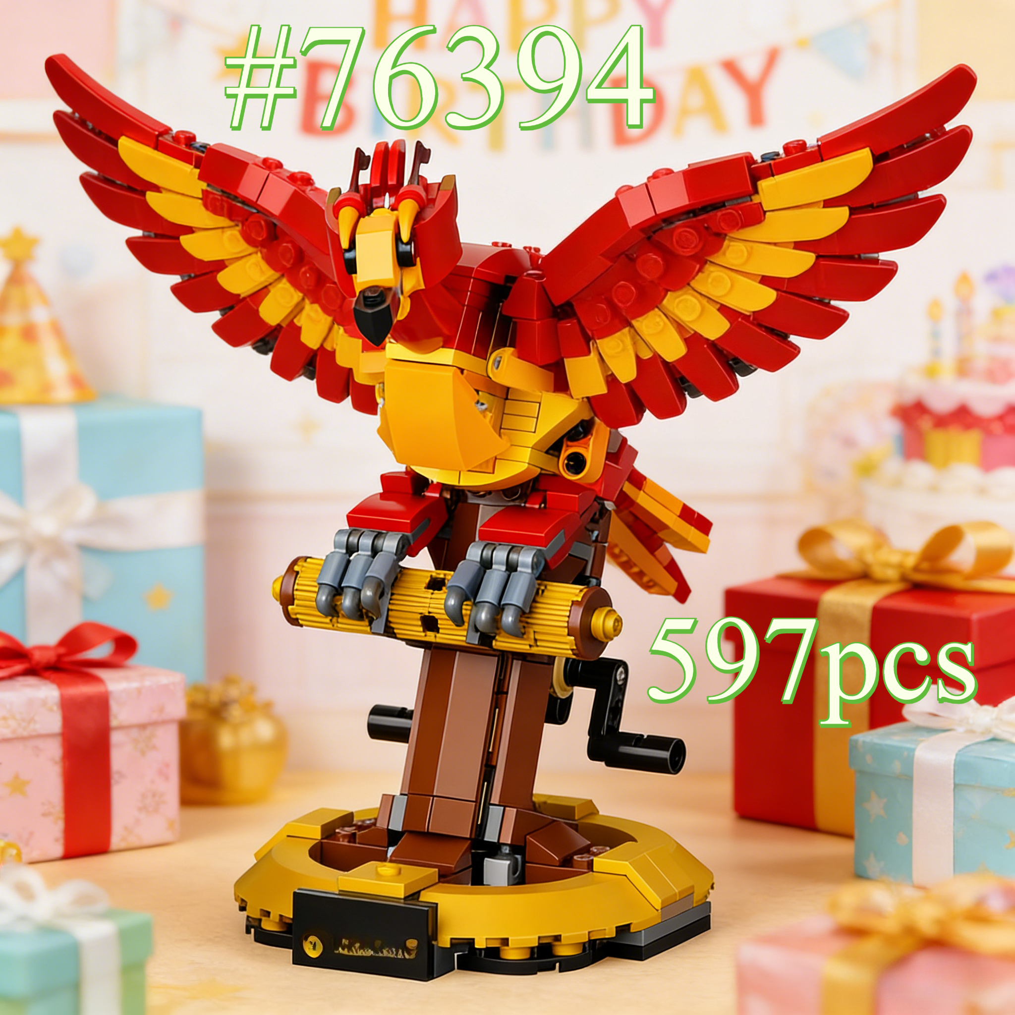 Elegant Red Phoenix Model 7639 - огляд і ціна Model Kit Lego