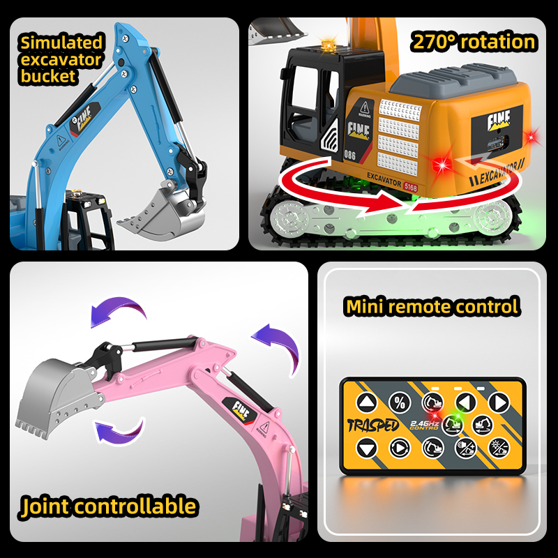 ZWN Remote Control Excavator D - огляд і ціна Model Kit Excavator