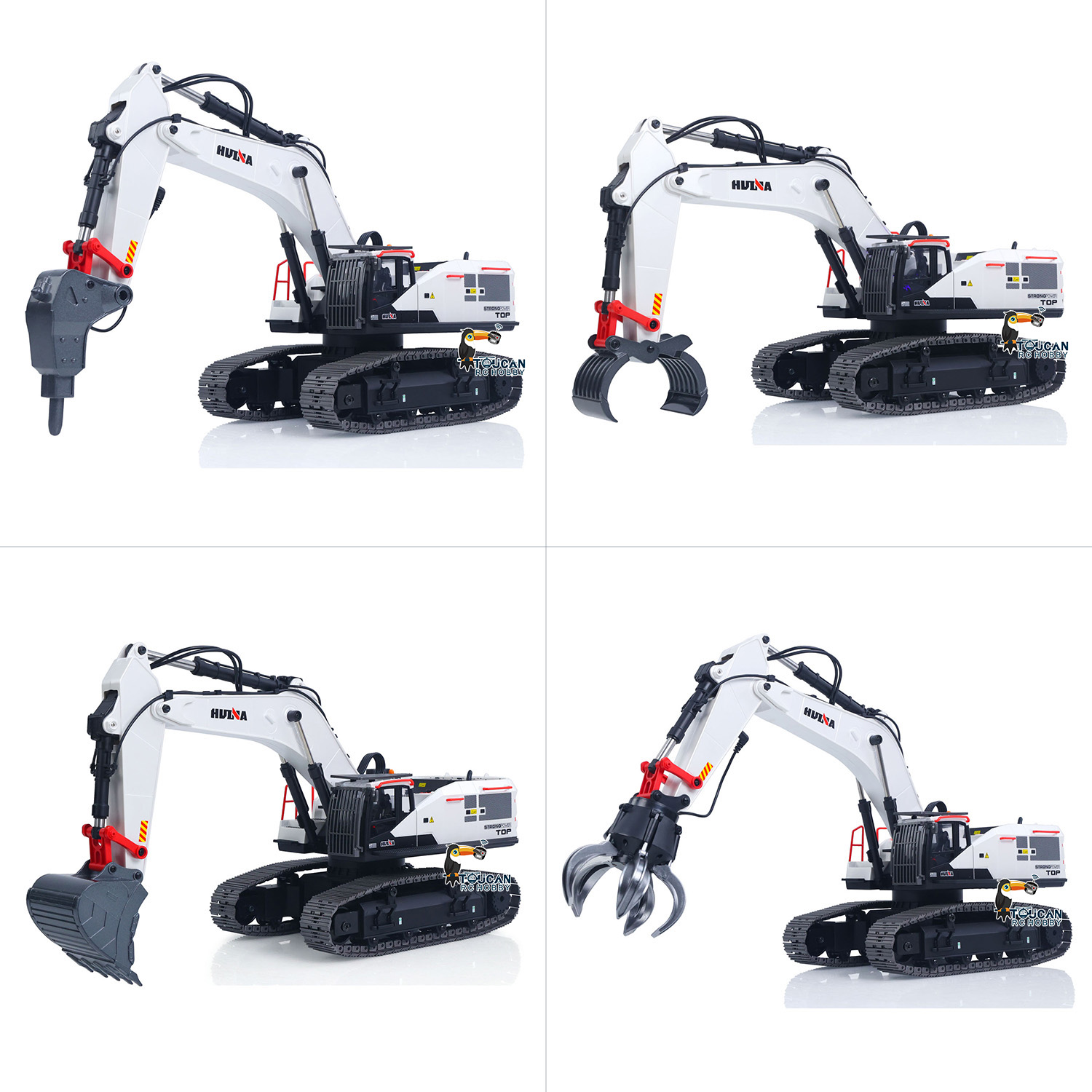 HUINA 1/14 Metal RC Excavator  - огляд і ціна Model Kit Excavator