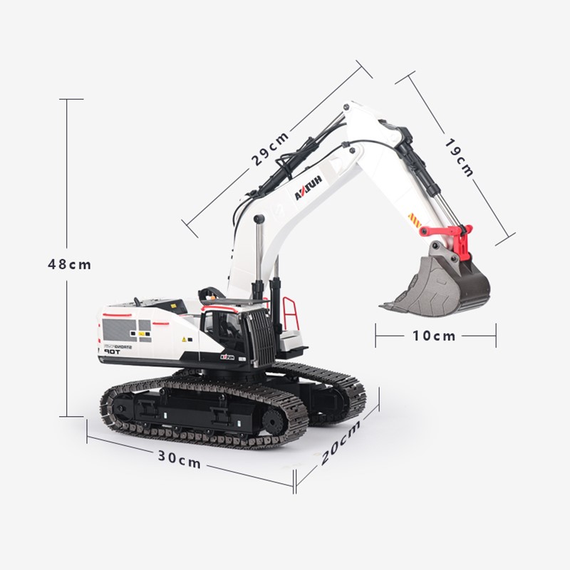 HUINA 1/14 Metal RC Excavator  - огляд і ціна Model Kit Excavator