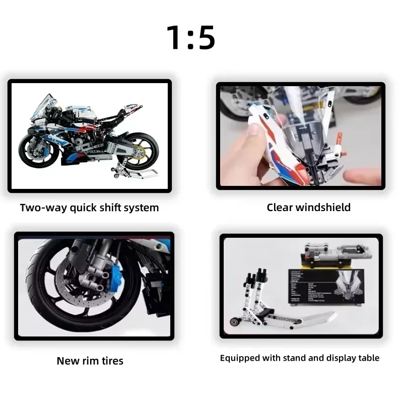 New 1920pcs Car Toy Motorcycle - огляд і ціна Model Kit Lego