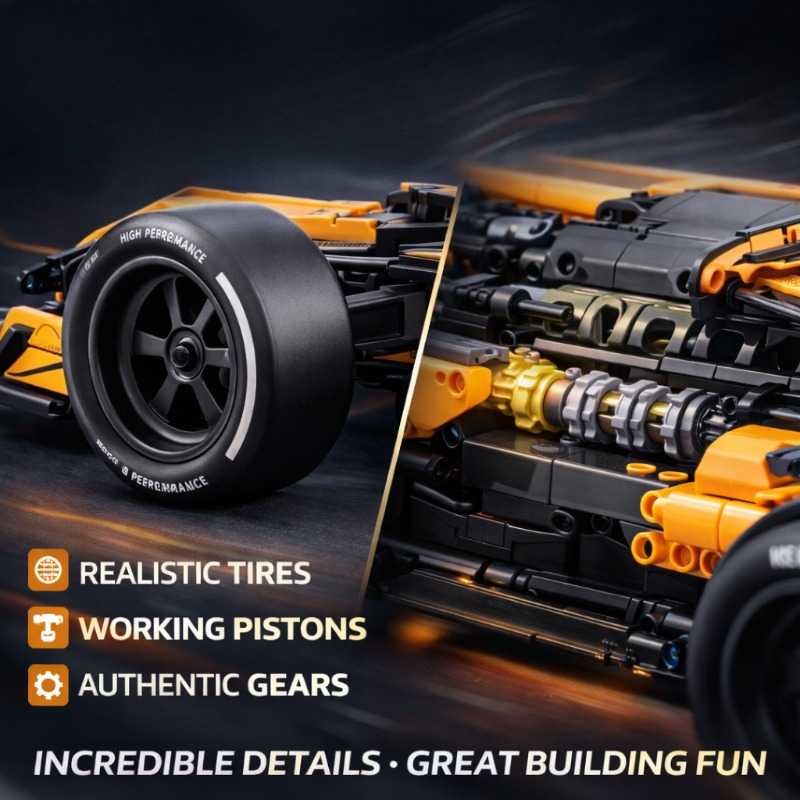 1675 Pcs F1 Racing Model, 4222 - огляд і ціна Model Kit F1