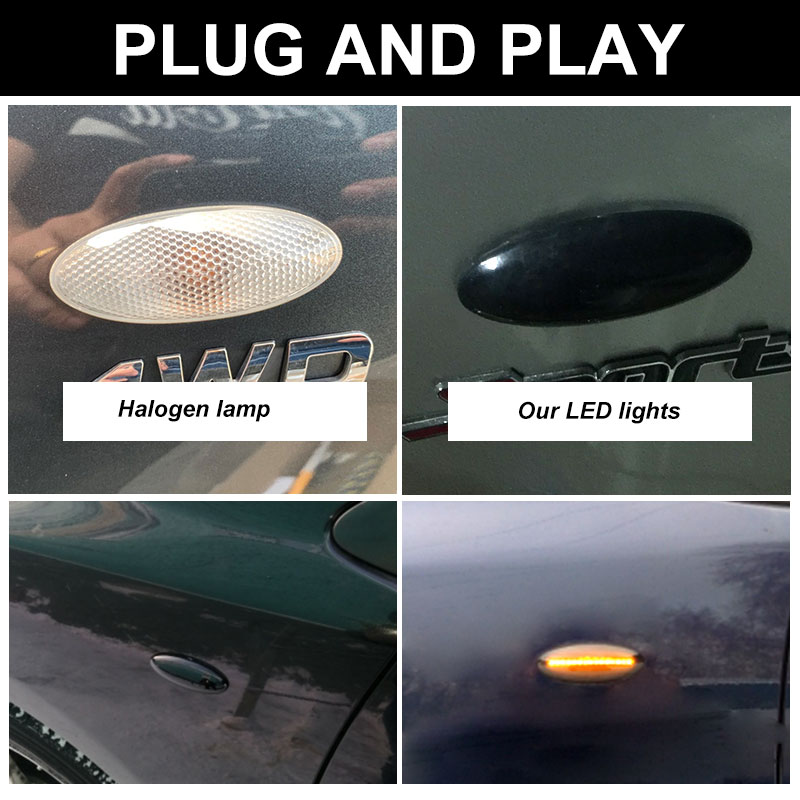 2PCS Dynamic Led Side Marker F - огляд і ціна Panel Line Marker